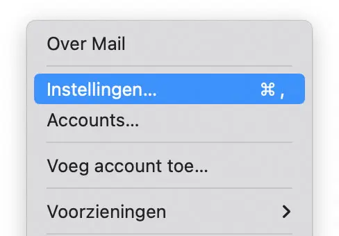 Apple mail openen
