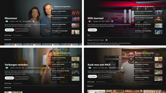Interactief terugkijken met KPN TV+