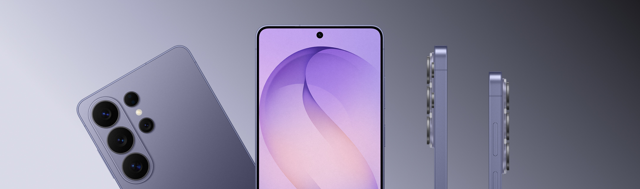 De Samsung Galaxy S26 Ultra van de achterkant, voorkant en zijkanten bekeken