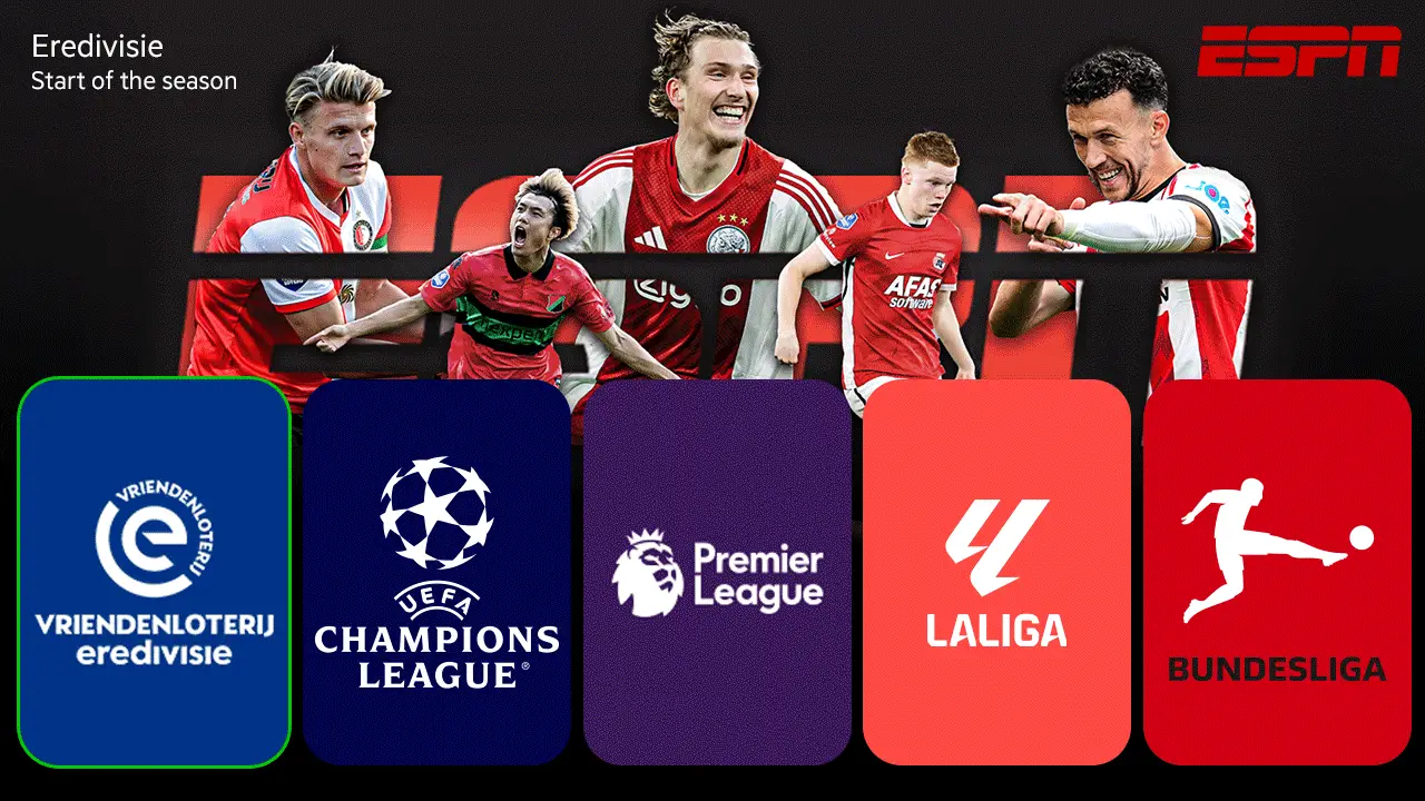 Voetbalcompetities die je vanaf augustus kan kijken bij KPN