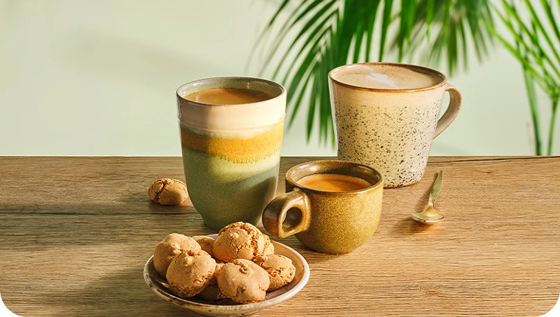 Kopje koffie op een tafel