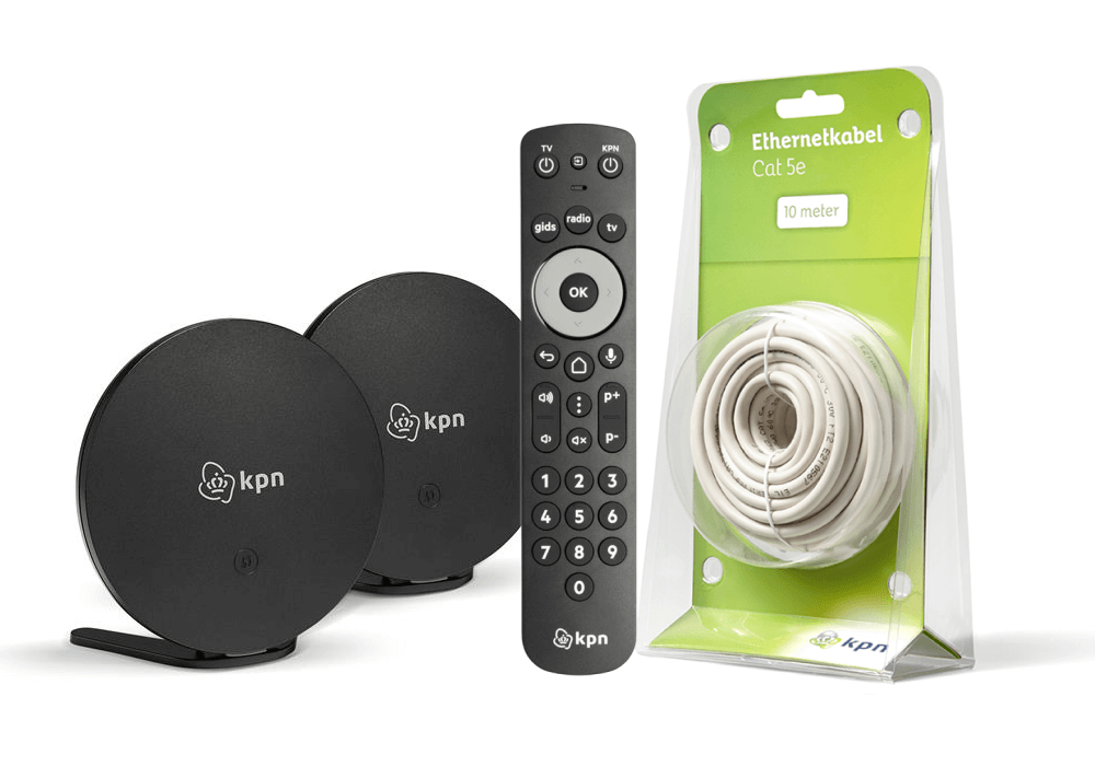 SuperWiFi, afstandsbediening en UTP-kabel