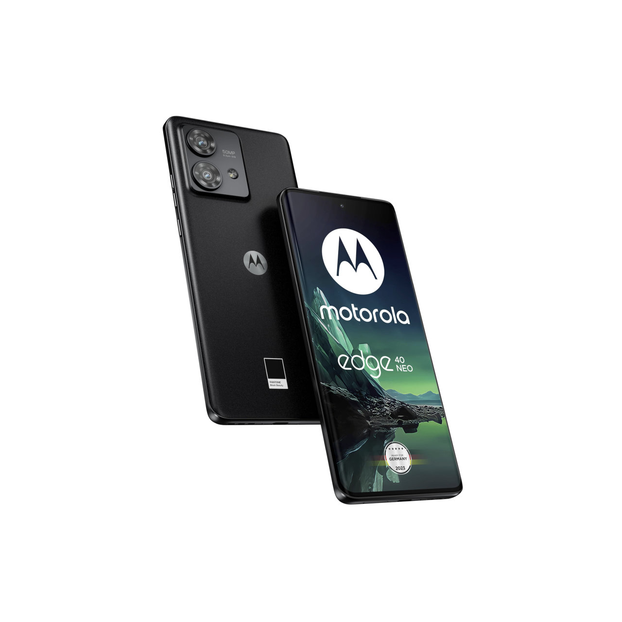 Motorola toestel voor- en achterkant