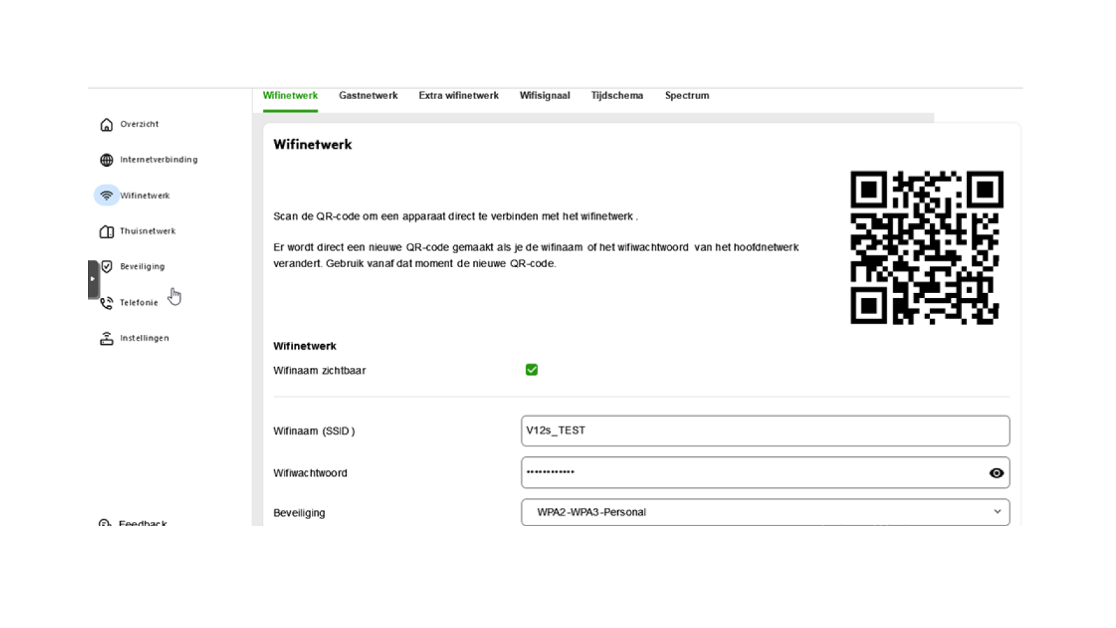 WPA2-WPA3-Personal in de instellingen van je modem