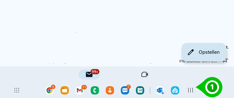 Gmail app op Android telefoon of tablet