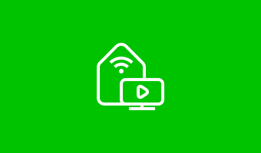 Icon entertainmentkorting op een groene achtergrond