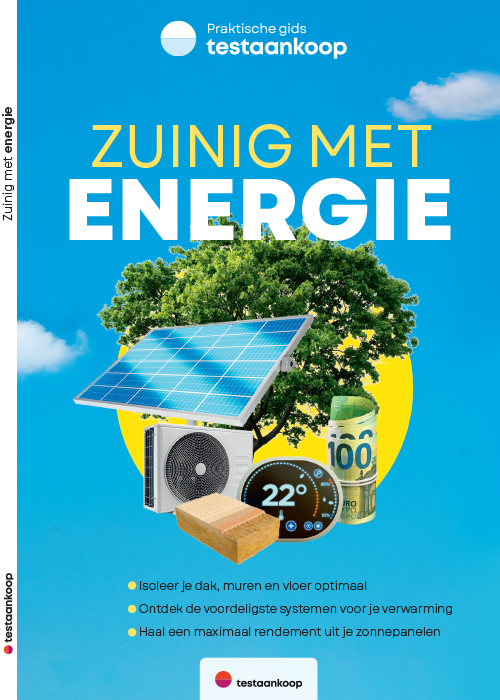 Omslag vand de praktische gids 'Zuinig met energie - NIEUWE EDITIE'