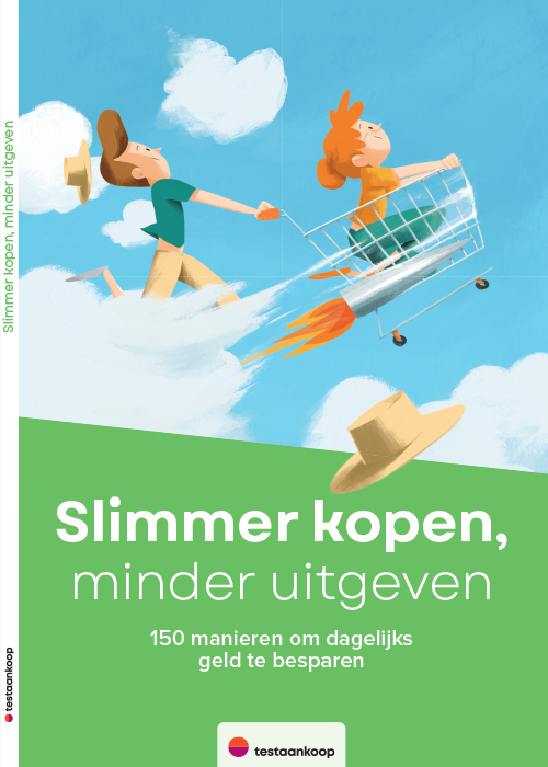 Omslag vand de praktische gids 'Slimmer kopen, minder uitgeven'