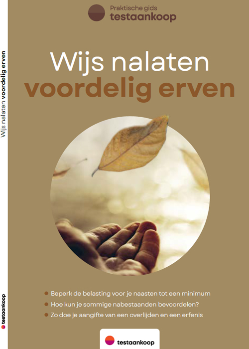 Omslag vand de praktische gids 'Wijs nalaten - voordelig erven'