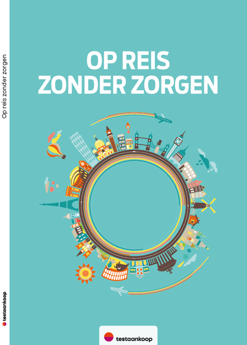 Omslag vand de praktische gids 'Op reis zonder zorgen'