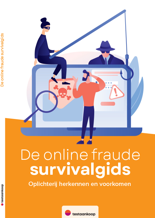 Omslag vand de praktische gids 'De online fraude survival gids - NIEUW'