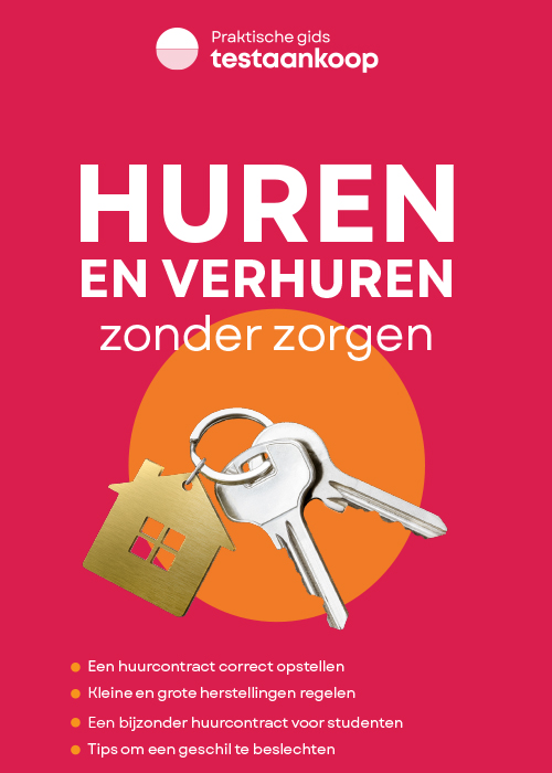 Omslag vand de praktische gids 'Huren en verhuren'