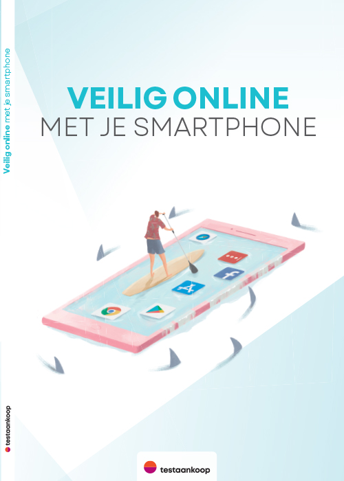 Omslag vand de praktische gids 'Veilig online met je smartphone'