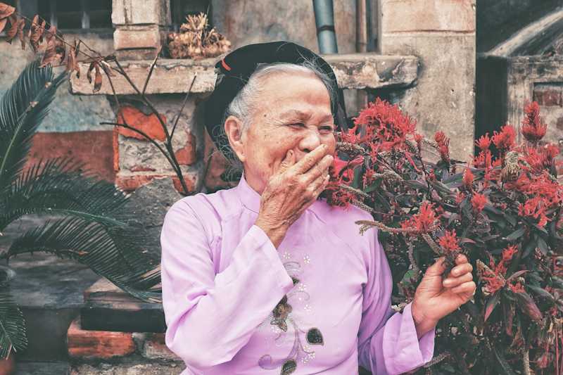 Felicidad entre plantitas