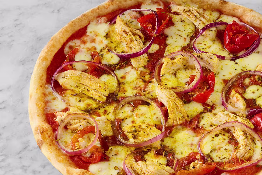 Pollo ad Astra pizza