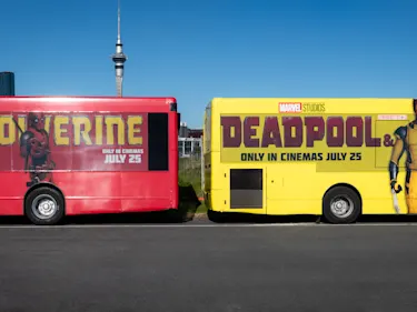 Deadpool Bus Bus Advertising | MediaWorks | MediaWorks