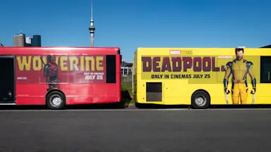 Deadpool Bus Outdoor advertising frequency | MediaWorks