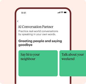 Babbel Conversation Practice – AI for language learning.