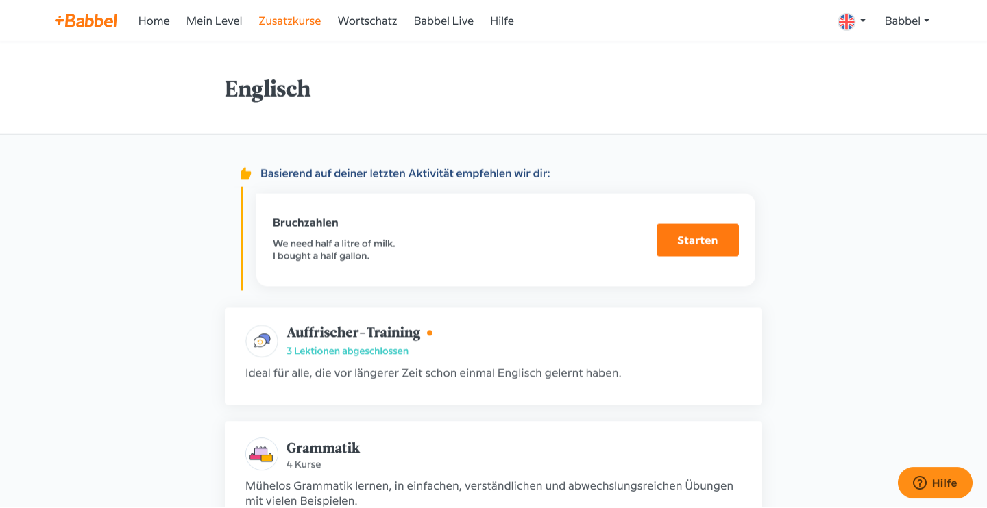 Babbel in neuem Design – zur Stärkung der Motivation und für noch mehr Fokus auf den Lernfortschritt.