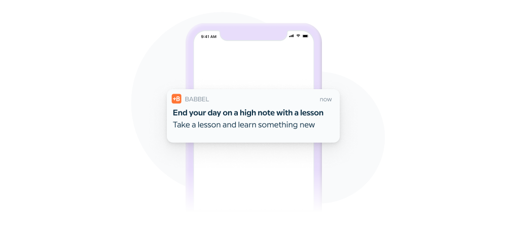 How to set a daily reminder on Babbel App