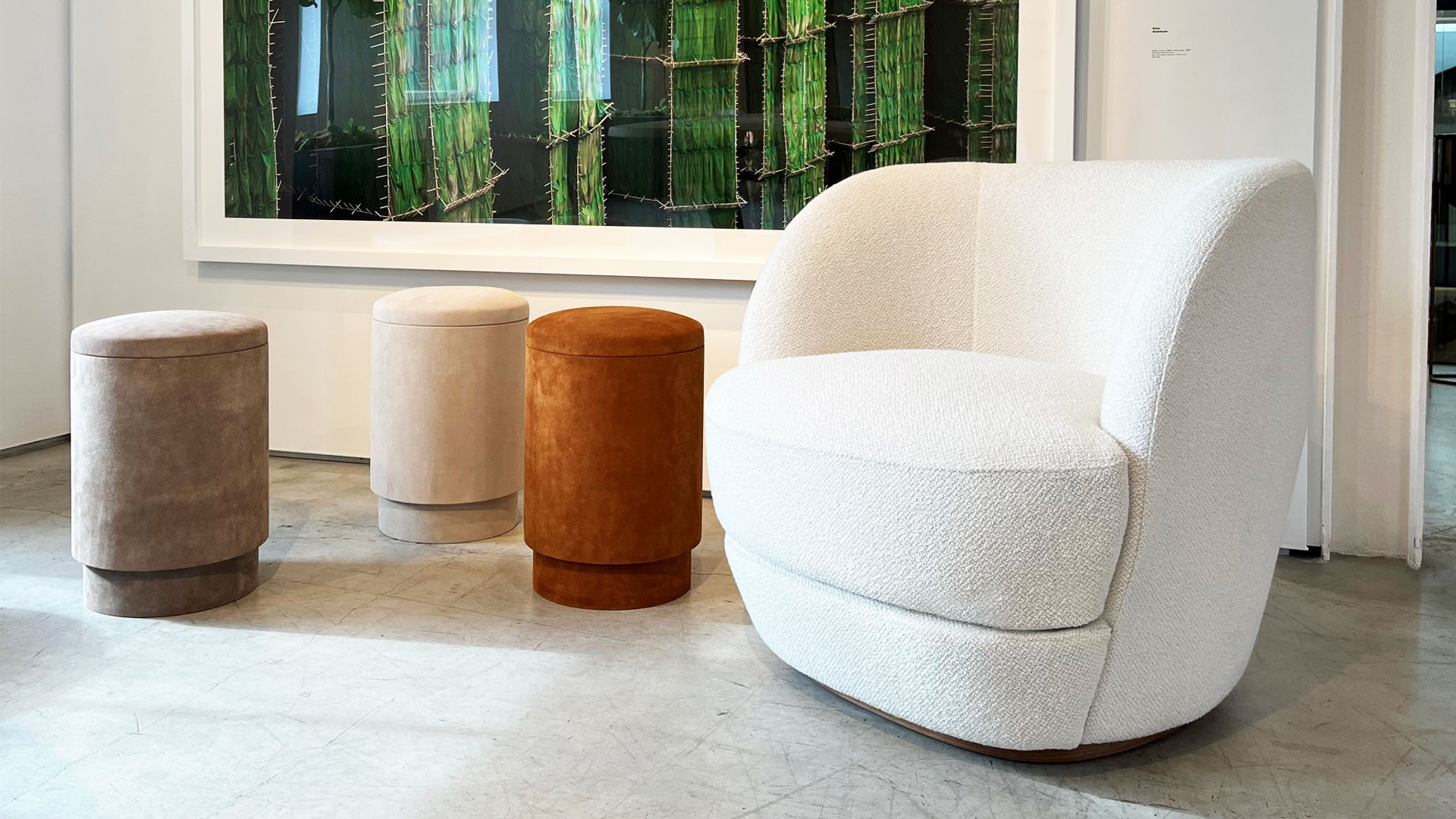 Lombard Street Lounge Chair - In Dermott Ivory