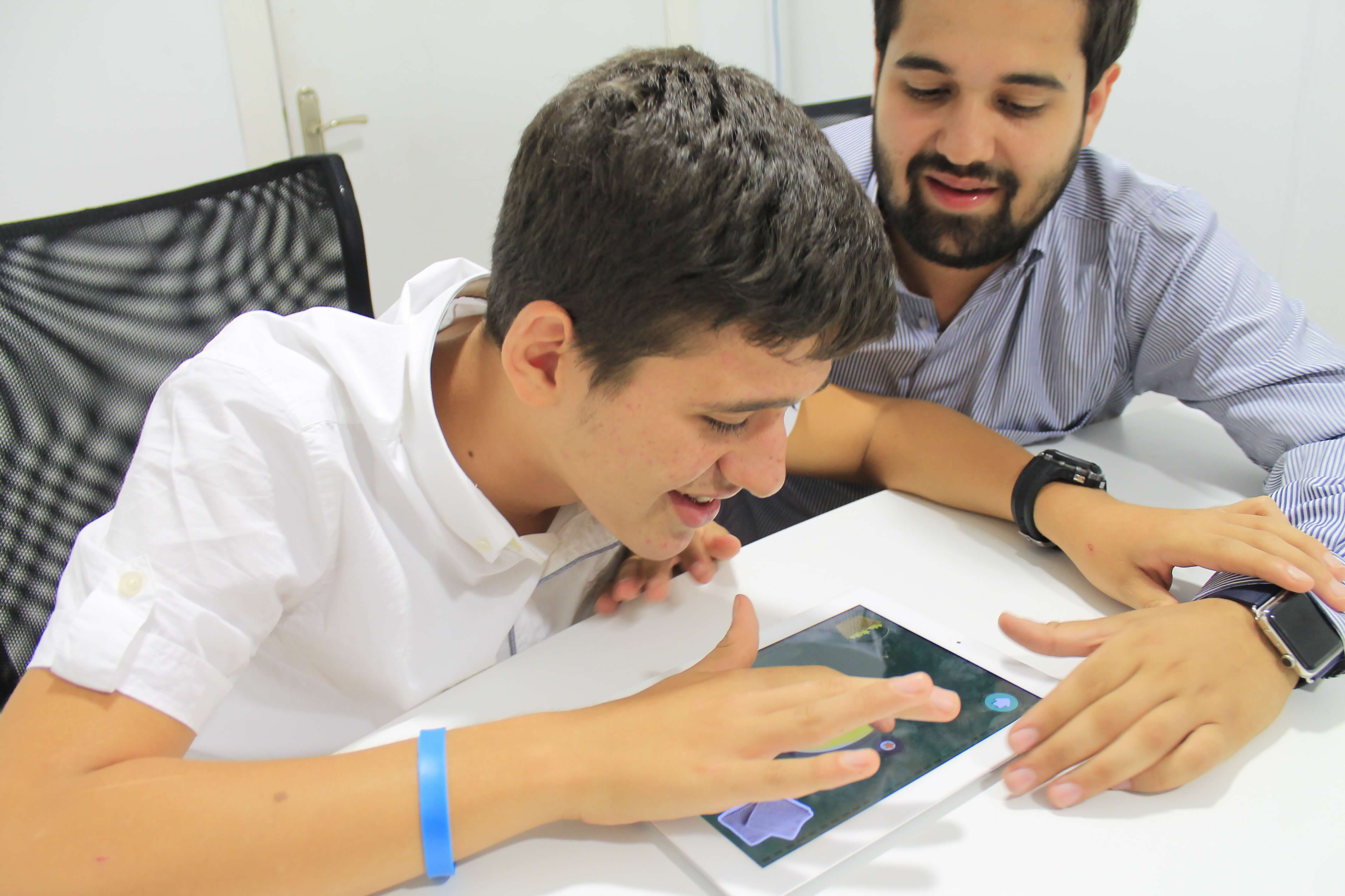 Zafer and Alper playing Otsimo.