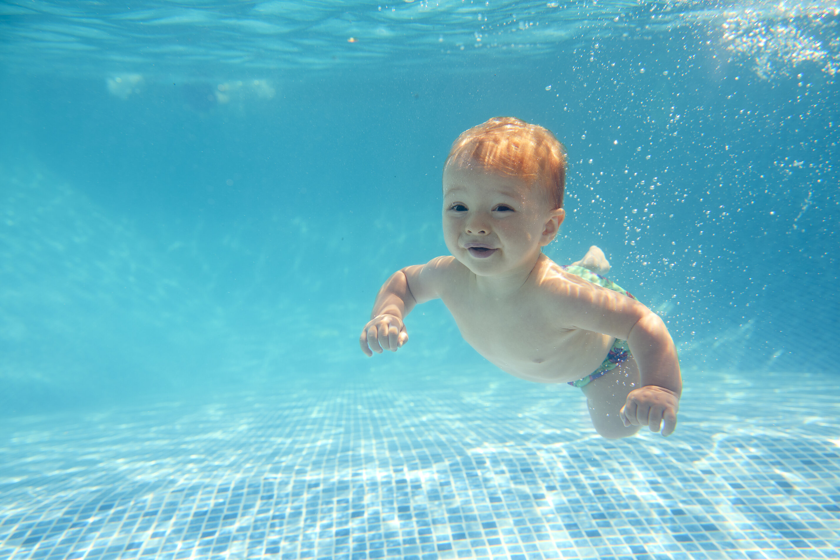 baby exercise swimming