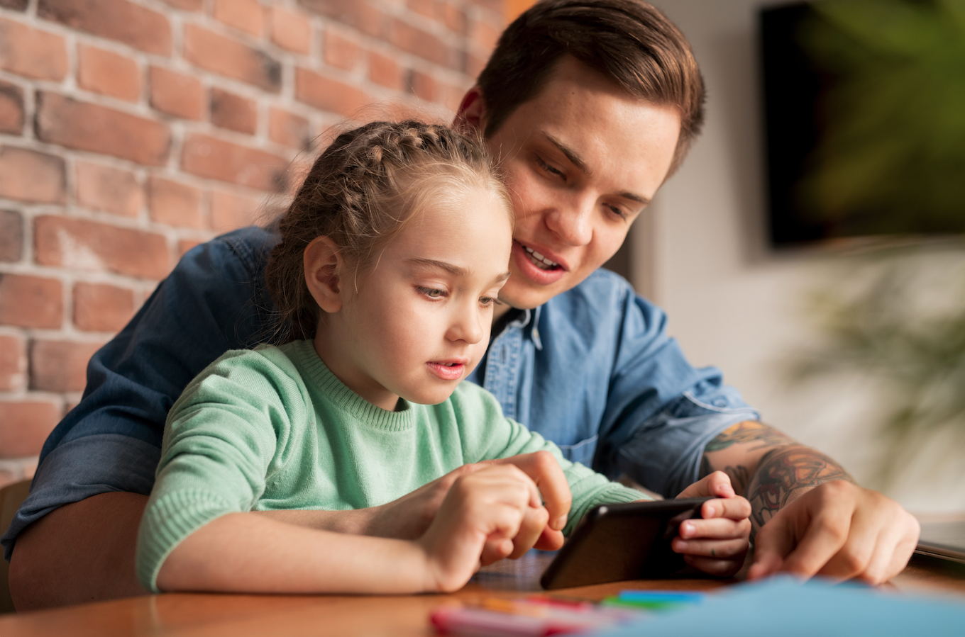 child playing a game