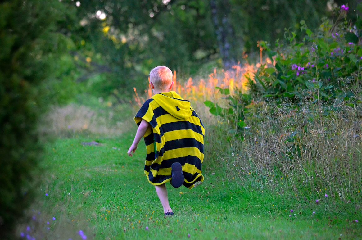 Child running freely