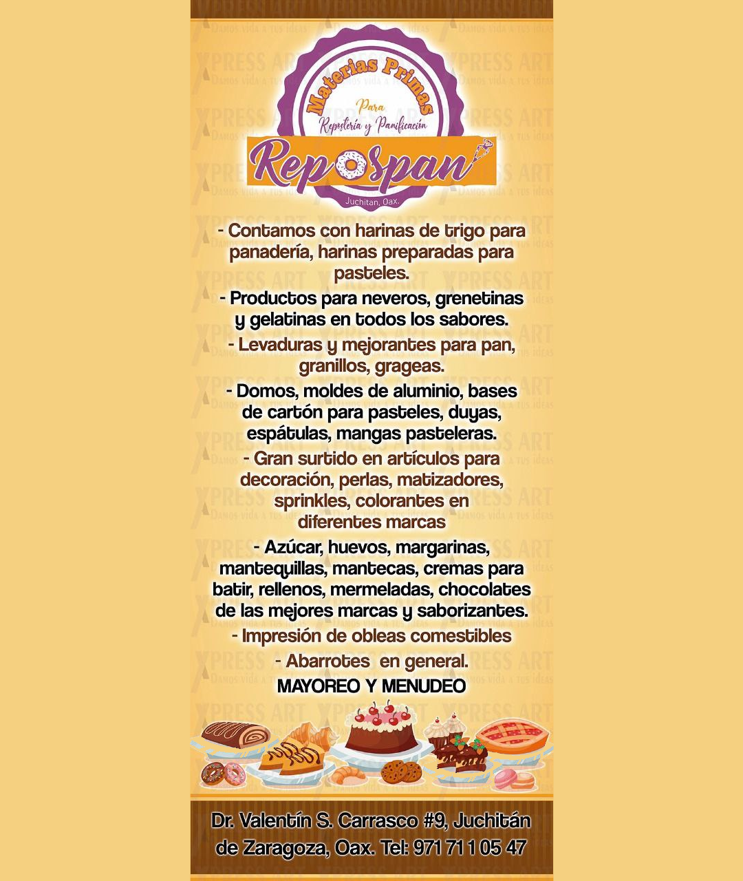 Materias primas para Respostería