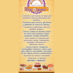 Materias primas para Respostería