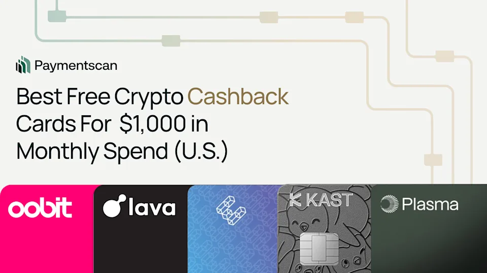 Best Free Crypto Cashback Cards for $1,000 in Monthly Spend (U.S.)