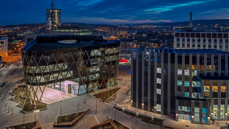 Newcastle Helix is a 24 acre innovation district in the heart of Newcastle upon Tyne (Image Credit: Graeme Peacock)