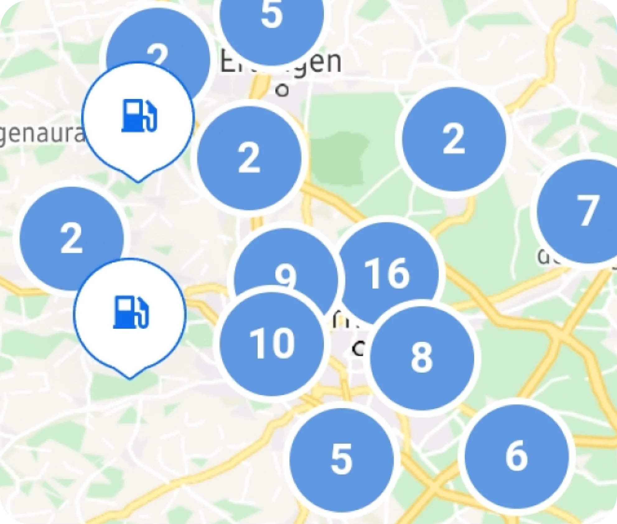 Tankstellen im Fleetcor Netz