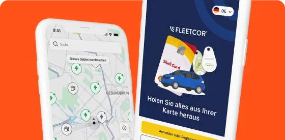 Mobiltelefon mit Navigation