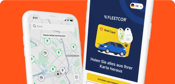 Mobiltelefon mit Navigation