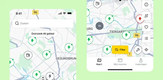 stationszoeker met navigatie