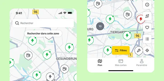 Navigation directe vers les stations-service