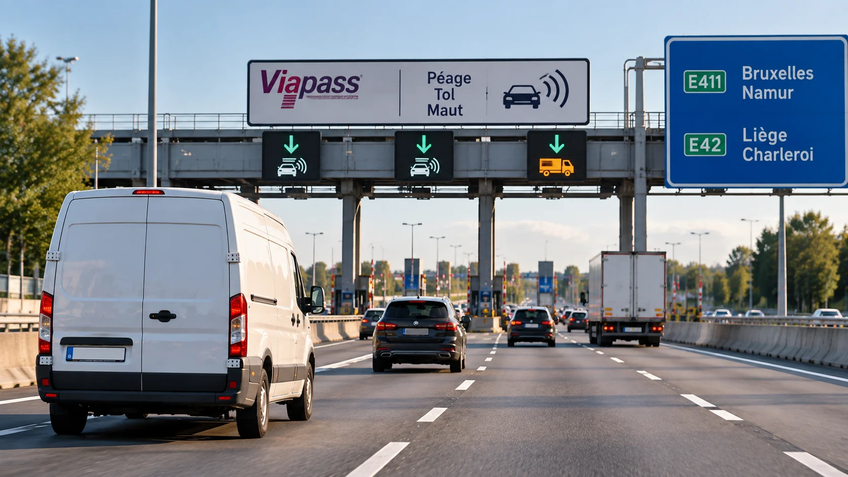 Belgian road vignette