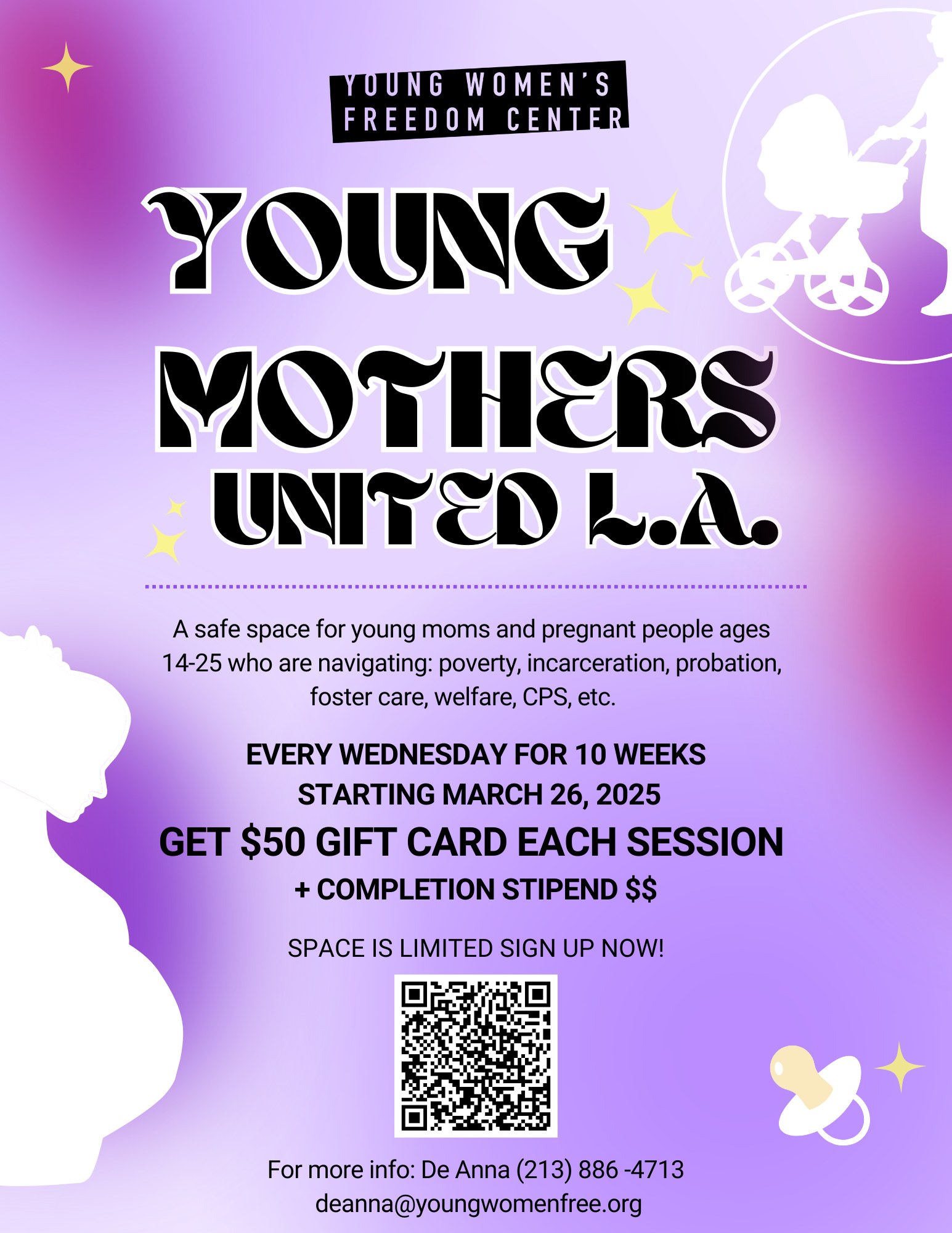 Picture for Young Women's Freedom Center hosts Young Mothers United, starting March 26, 2025