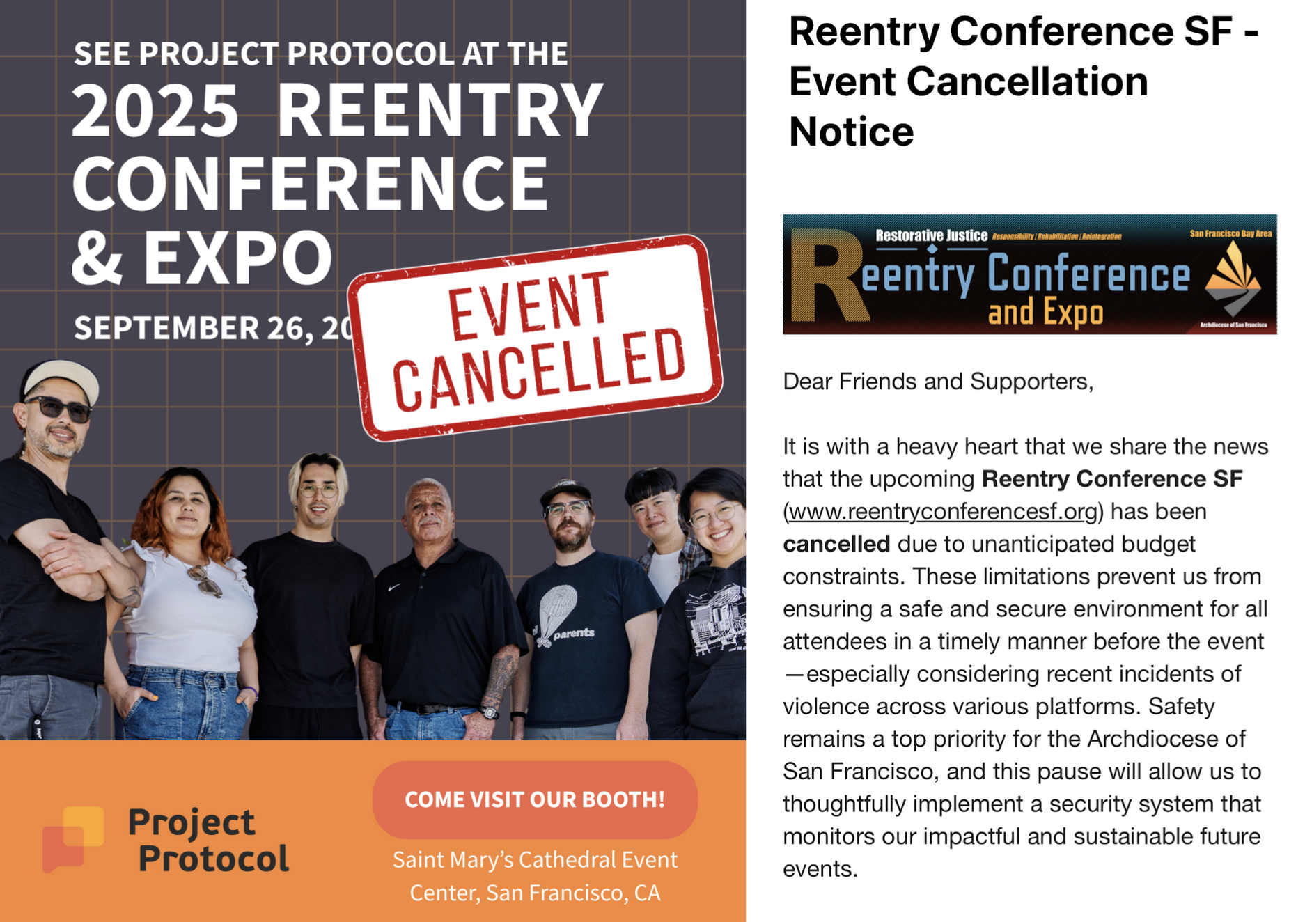 Picture for CANCELLED: September 26: Visit us at the 2025 reentry conference & expo