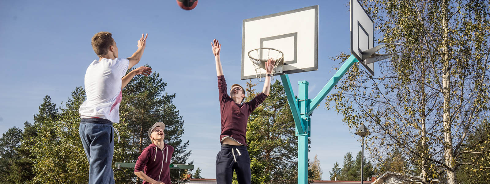 Basketball field in Rovaniemi Finland