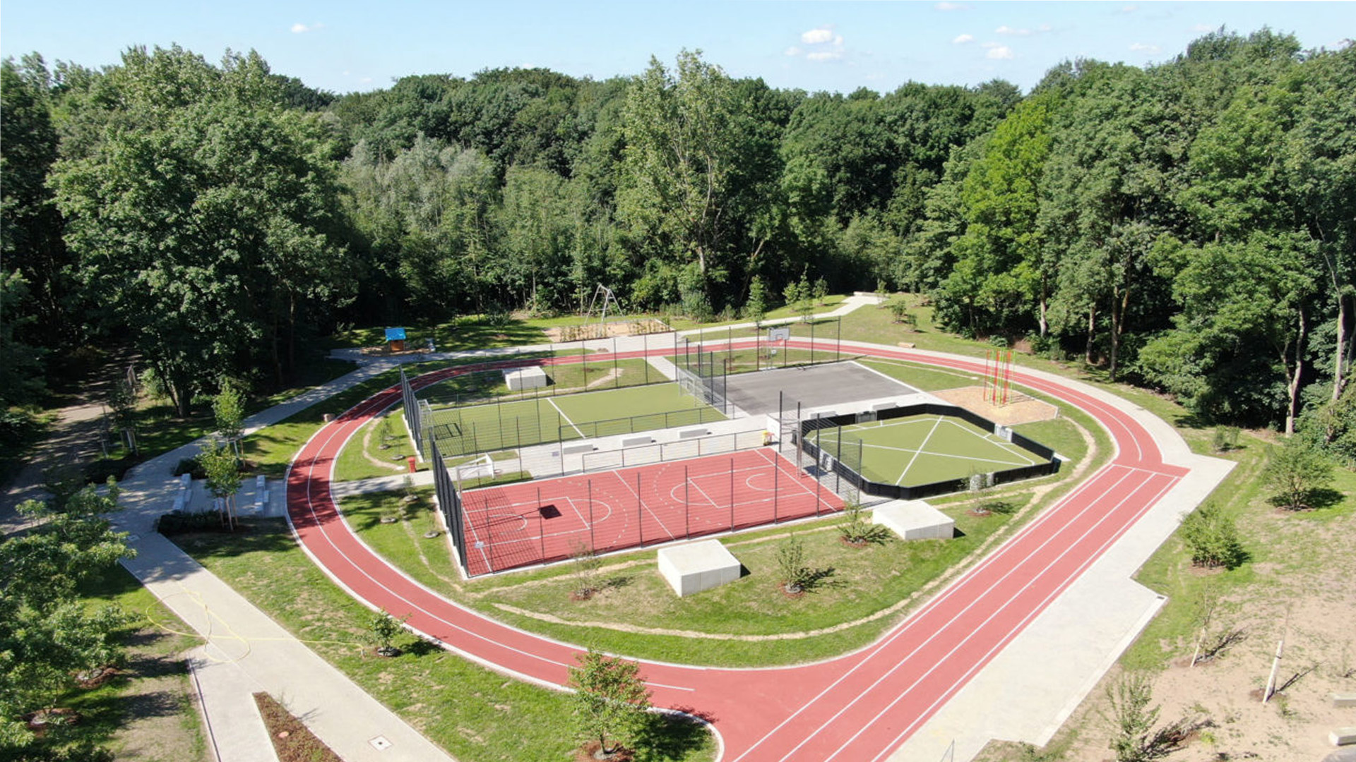 Bird's eye view Revierpark Vonderort