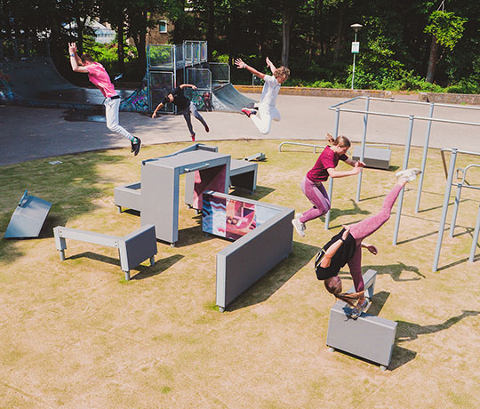 Dash Parkour spot in Den Haag, The Netherlands