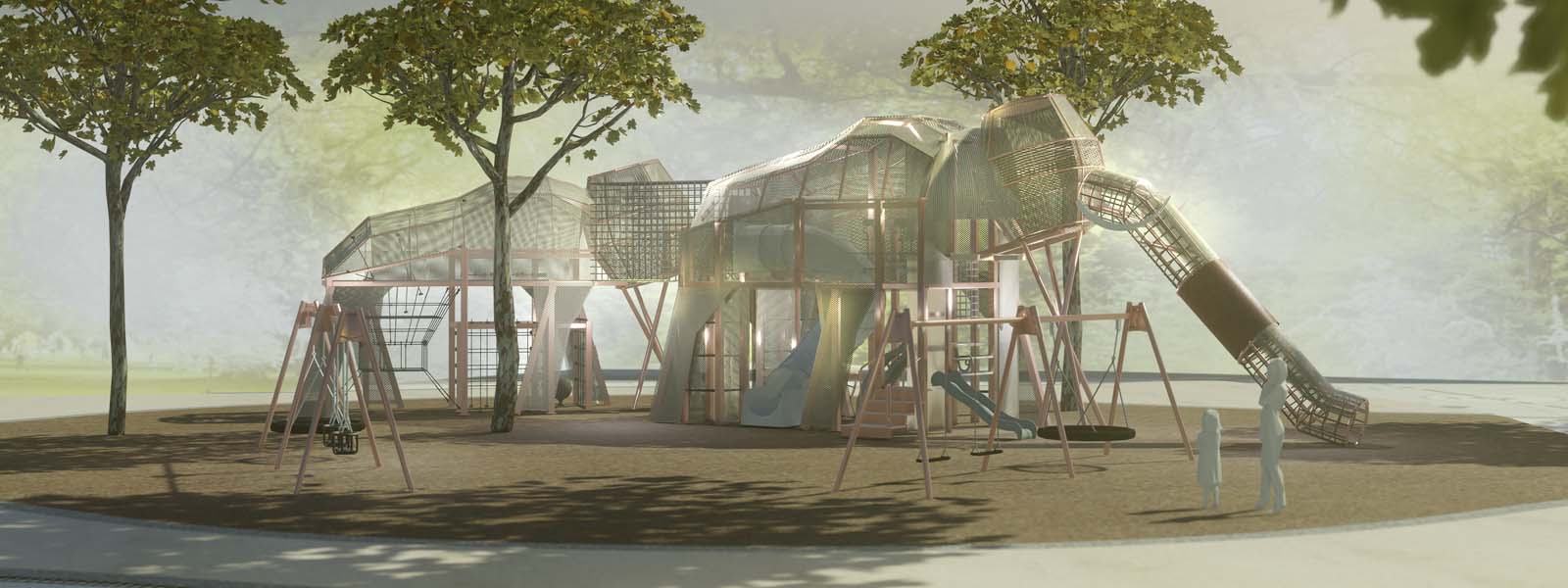 Parque infantil de temática gigante para Dallas (EE.UU.). Proyecto de nuestro socio local SPEC