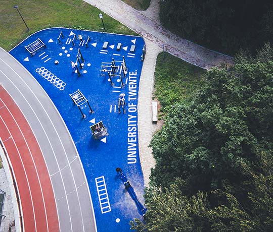 Fitnessområde ved Twente Universitet, Holland