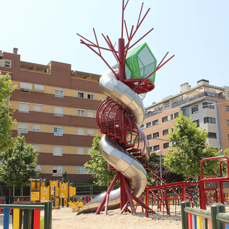 A Treehouse inspired playground in Madrid Spain