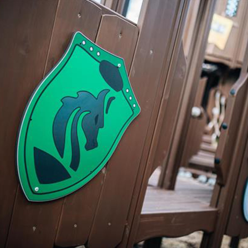 Shield on Dragon´s Den, Bangor, Northern Ireland