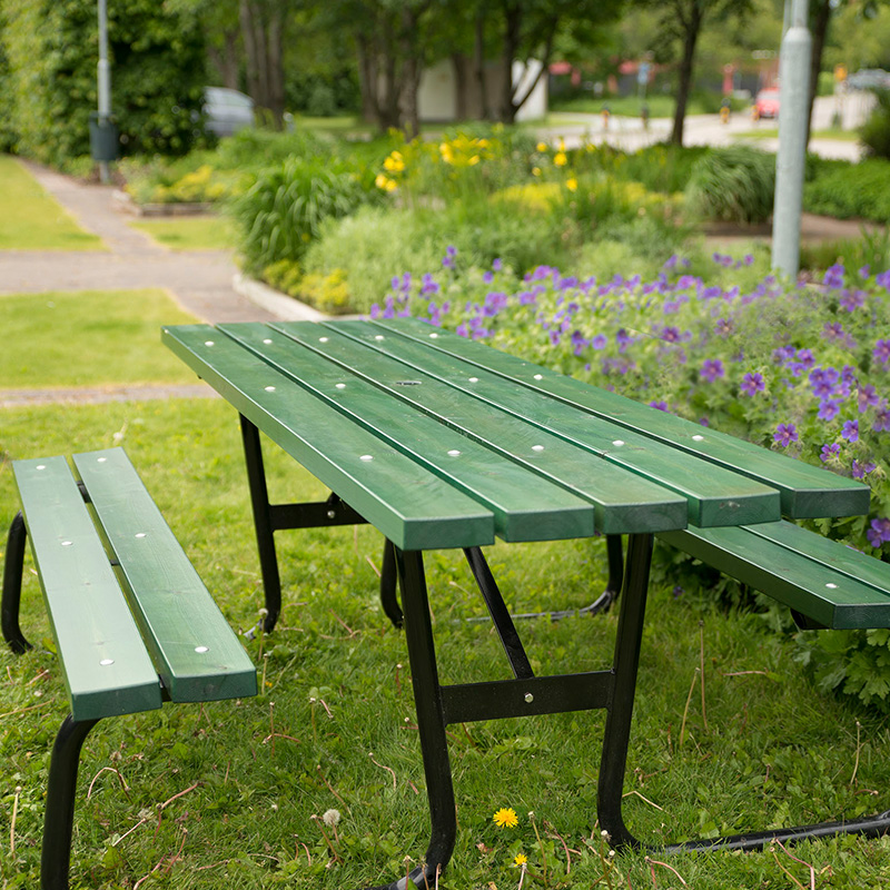 Hansa picknickbord i grönt