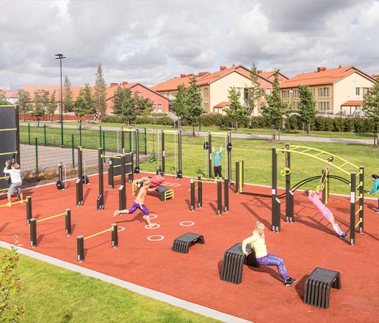 Parque de fitness en Kartanonkoski, Finlandia